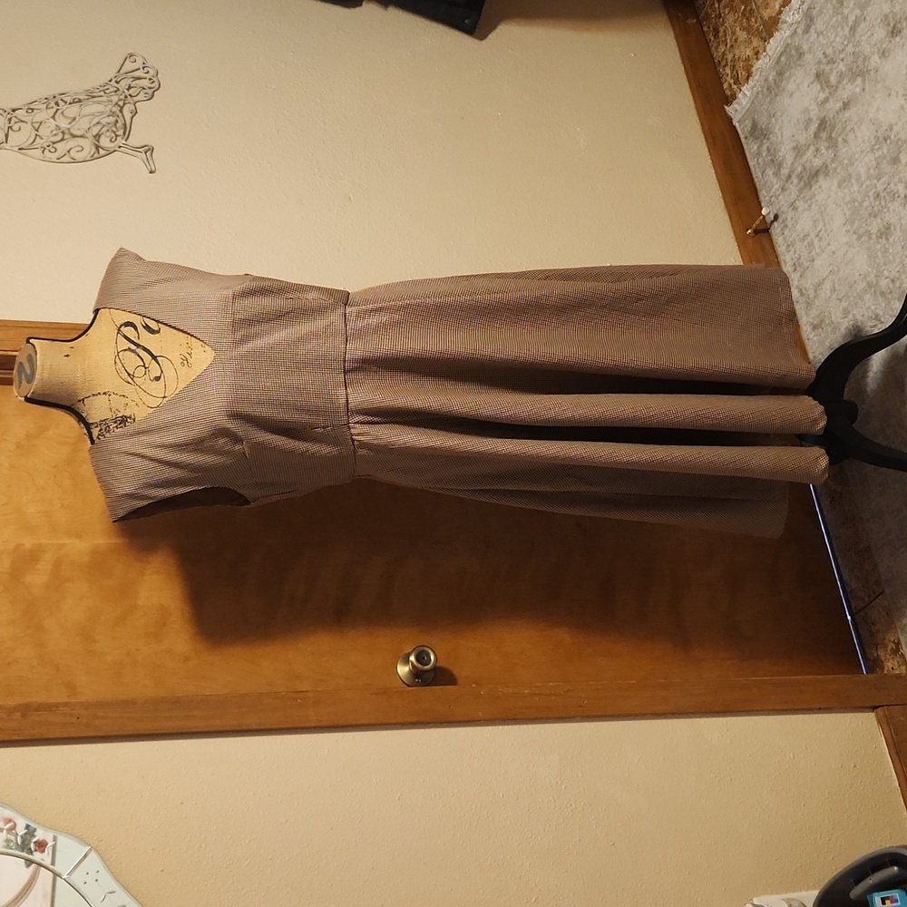 Modcloth Brown Midi Dress